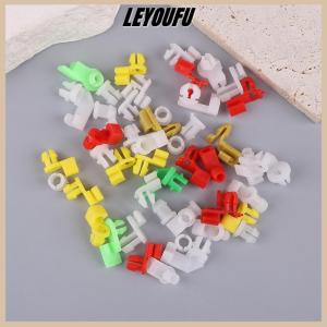 LEYOUFU คลิปหนีบก้านล็อคประตูรถยนต์อเนกประสงค์ตัวยึดด้ามจับด้านข้างคนขับเหมาะกับตัวยึดหมุดพลาสติกที่ยึดสายสำหรับรถยนต์