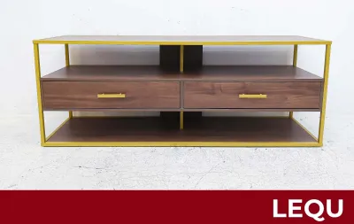 LeQu Tv Console Stand Drawer with metal frame