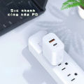 Bộ sạc PD20W Đầu sạc được chứng nhận 3C qc3.0+pd đầu sạc nhanh cổng kép. 