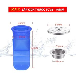 [HCM] Phụ Kiện Bịt Nắp Bồn Rửa Silicon Cống Thoát Nước Ngăn Mùi Hôi-Cozy520