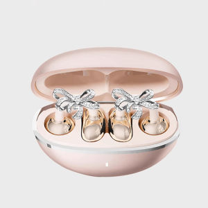 Cute Bow Earrings Ear-clip Noise-Cancelling Earphone Butterfly Shaped Clip-On Bluetooth Earphones Wireless Earbuds Bluetooth Earphone