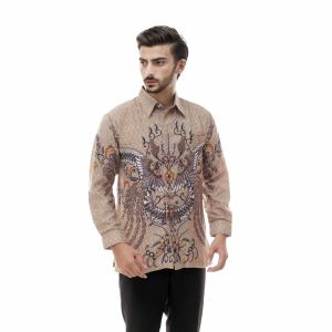 KEMEJA HALUS PRIA LENGAN PANJANG BAHAN SEMI SUTRA