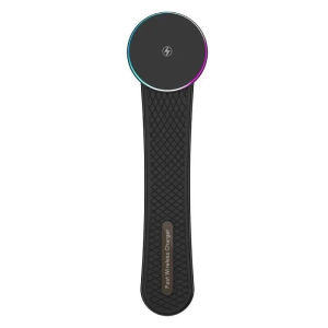 SG Car charger magnetic wireless charging 15WBendable Phone Holder Stand Fast Charging For iPhone With LED Light