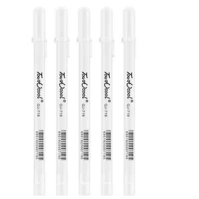 Creative White Ink Gel Pen 0.8mm Highlight Marker Pen Fine Tip for Drawing Art Supply