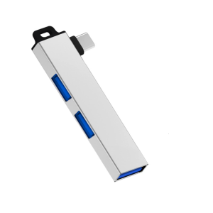 Aluminum Alloy Type C Hubs USB3.0 Expander with 3USB Port for Window Linux and Androids Devices Stable Data Transfer
