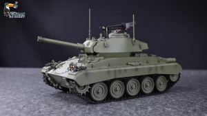 Toys Tongde 1/16 M24 Chaffee RC Light Tank Electric Infantry Fighting Vehicle Model Radio Control Panzer for Boys Gift TH24484