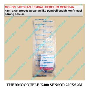 sensor THERMOCOUPLE / TERMOKOPEL / PENGUKUR SUHU / THERMOCOUPLE K400 SENSOR 200X5 2M