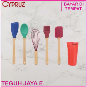 CYPRUZ Carolyn Utensil Kitchen Set Silicone Spatula 6pcs