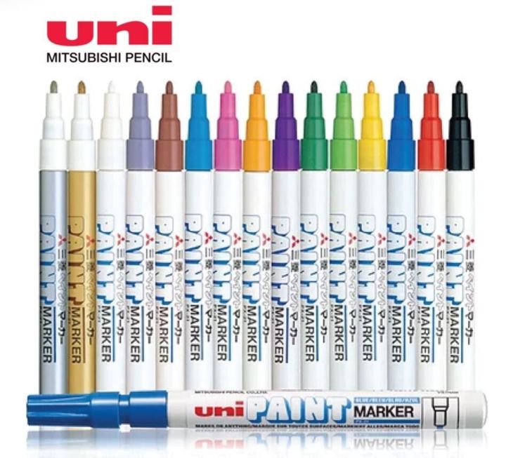 Uni Paint Marker PX20 Medium PX21 Fine Permanent Oil Based | Lazada