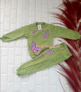 Setelan anak perempuan / Setelan kupu-kupu anak / Setelan switer anak Terbaru / Setelan anak usia 1-7 Thn / Setelan switer anak motif kupu-kupu / Setelan Termurah