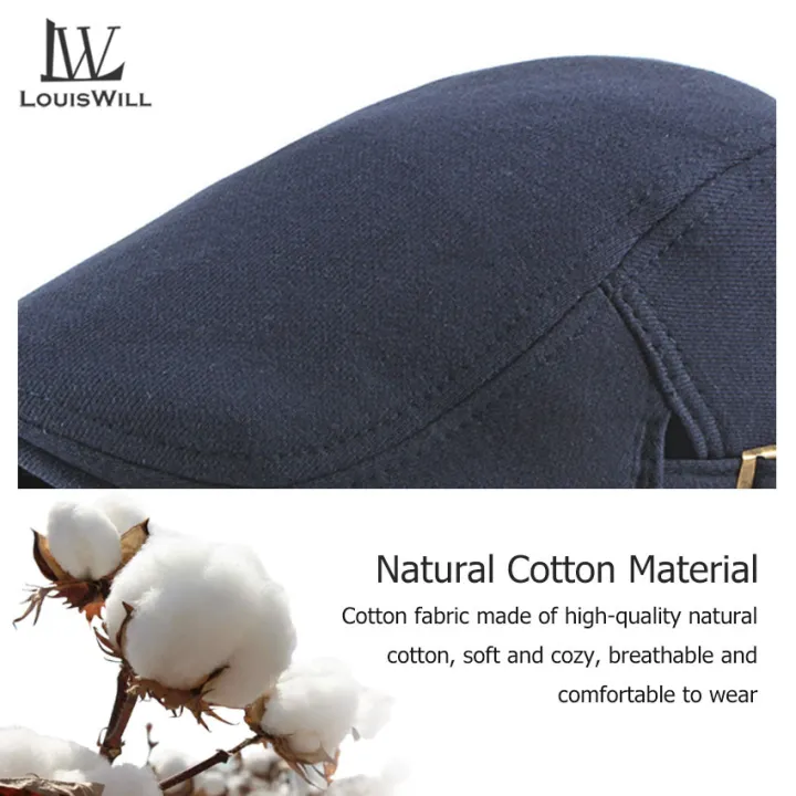 LouisWill%20lelaki%20style%20Cotton%20Knitted%20Autumn%20and%20Winter%20Outdoor%20Sunscreen%20Peaked%20Fashion%20Retro%20British%20Style%20Golf%20Flat%20Caps%20Casual%20Hats%20Berets%20Men%20beret%20hat%20for%20men%20topi%20golf%20-%20Image%202