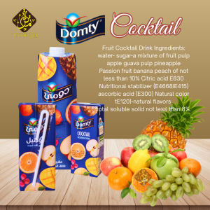 Domty Fruit Drink / Minuman Berperisa Buah / Juice / Cocktail / Mango / Minuman Buaha / 1L / 235ml