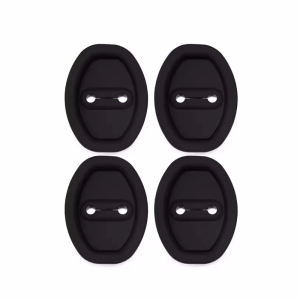 4PCS Silicone Car Door Lock Latches Cover Universal Shock Absorbing Cushioning Crash Protection Pad Car Waterproof Door Lock Anti-collision Protection Pad