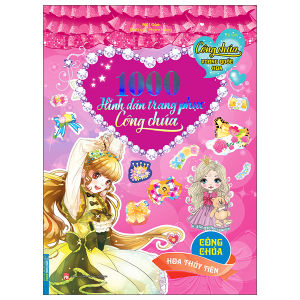 Sách - Công chúa vương quốc hoa - 1000 hình dán trang phục công chúa - Công chúa hoa thủy tiên