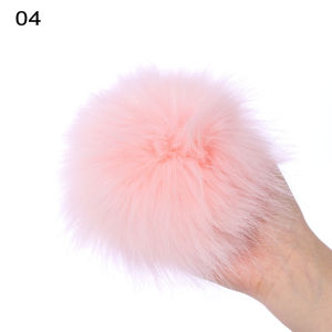 ANANAA 15cm Beanies Cap Pom Mũ len Fur Pompom Sự bắt chước Skullie