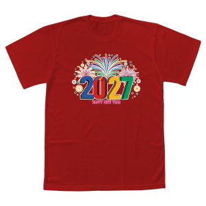 Luminous Blue Fireworks 2027 Family Shirt Color of the Year Matching T-Shirt High Quality Cotton Fabric 220GSM