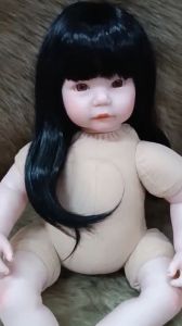 🕊️Búp Bê Thân Gòn Môi Mỏng Én Tóc Dài Trang Điểm NPK 50 cm 20 inch Reborn Vinyl Doll PVN101180