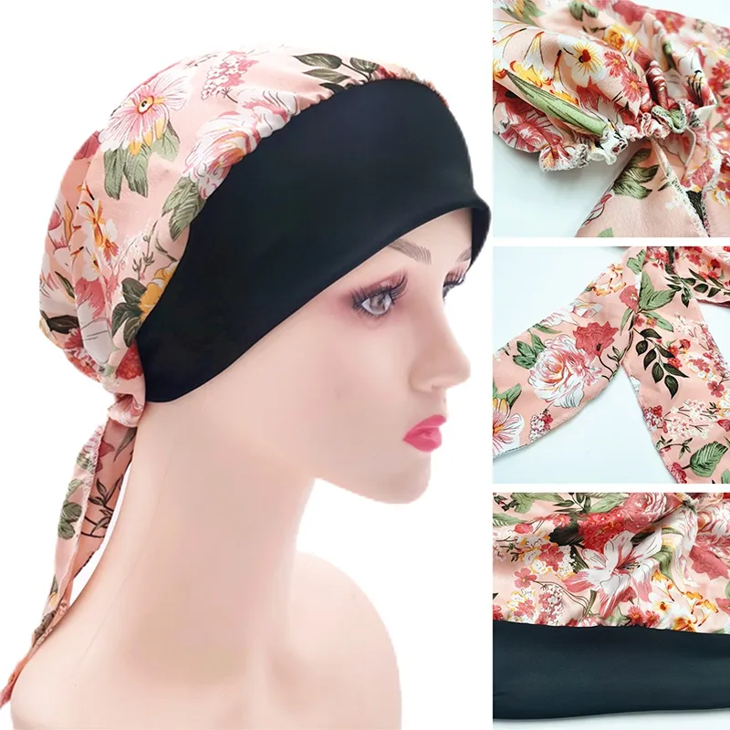 Muslim Hijab Wrap Pre-Tied Headwear Strech Bandana Cancer Chemo
