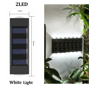 Vimite 10/16 Led Warm White Wall Light On Four Sides Illuminated Outdoor Waterproof Courtyard Garden Fence Villa Wall Washing Night Light