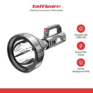 TaffLED Pocketman Senter LED Flashlight Waterproof USB Rechargeable Cree XPE - LH-A08