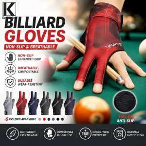 Keranixy Elastic Snooker Glove Three Fingers Anti-slip Breathable Left Right Hand Billiards Training Glove