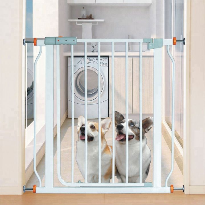 Security gate outlet with dog door