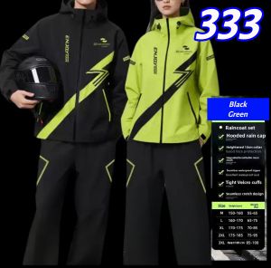 Women Mens Waterproof Rain Suit for Riders 1 Set
