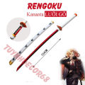 Gift shelves and free delivery of Kimetsu no yaiba Regoku Tanjiro Zennitsu sword, wind column, 104cm (non-metallic) high-quality wooden water column. 