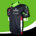 เสื้อPolo MotoGP Kawasaki Racing Team เสื้อโปโลโมโตจีพี ทีม คาวาซากิ เรสซิ่ง ทีม #WB0012 พิมพ์ทั้งตัว ไซส์ S-5XL. 