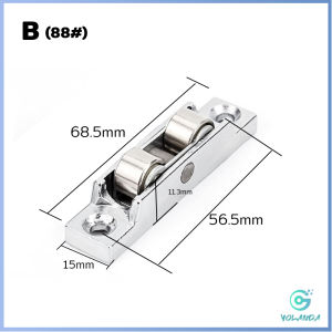 Yolanda รอกล้อเลื่อนประตู 88/77 ทองแดง สําหรับประตู หน้าต่างบานเลื่อน อุปกรณ์เสริมล้อประตูบานเลื่อน Doors Pulley