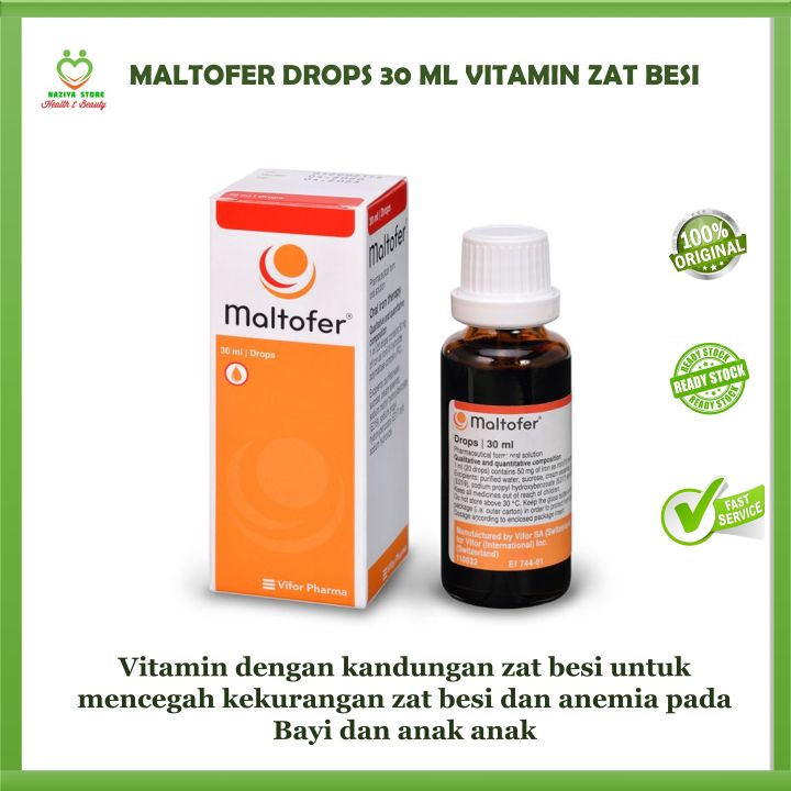 MALTOFER DROPS 30 ML Vitamin Tetes Pencegah Anemia/Zat Besi/Penambah Darah/Vitamin Penambah Darah