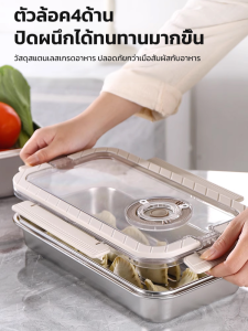 กล่องใสหนาเกรดอาหาร พร้อมกล่องปิดผนึกแบบพกพา