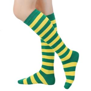 Womens Knee Highs Socks Stripe Long Tube Socks Athletic Stockings Halloween Cosplay Costumes Knee Highs Stockings Gift