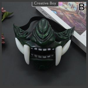[Creative] Japanese Samurai Oni Demon Mask Halloween Demon Samurai Cosplay Horror Prajna Killer Masks Party Costume Props