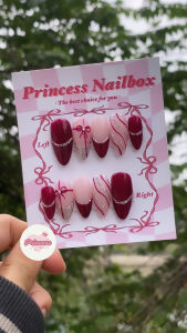 PrincessNailbox[mãTP14]móng úp sơn gelthiết kế thủ công(tặng keodũamiếng dángiấy lau…)
