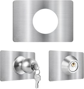 Makapal (2PCS) Stainless Steel Plate Repair Doors Door Reinforcement Plate Door Lock Repair Plate