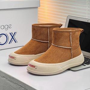 Winter Boots for Men Sonw Warm Mens Sneakers Loafers Ankle Boots Add Velvet Sports and Leisure Casual Wear-resistant Non-Slip