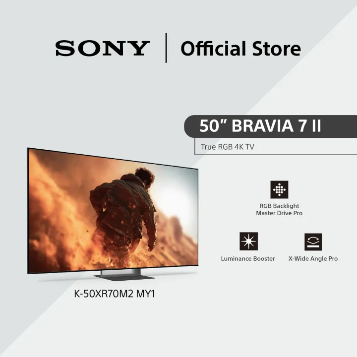 [OFFICIAL EXCLUSIVE] Sony BRAVIA 7 II | Premium True RGB | RGB LED | XR Processor with AI | 4K Ultra HD | 120Hz | Smart TV (Google TV)