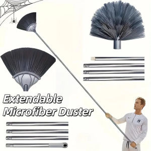 Extendable Microfiber Duster for Ceiling Fan & High Areas (260CM) – Bendable Cleaning Tool with Long Handle