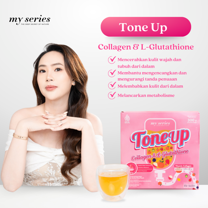 perbedaan glutathione dan collagen MY SERIES Tone Up and Glutathion | Suplemen Kulit Bpom Vitamin B12 Injections for غسول نومبوزين لتقوية البشرة Count:9 Count