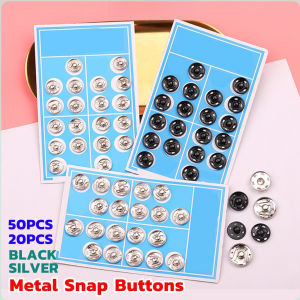 Metal Sew on Snap Buttons for Fabric Big Metal Snap Fastener Buttons Large Sewing Snaps Press Studs Buttons for Sewing Clothing