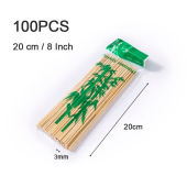 【BUY 1 TAKE 1】100 Pcs Bamboo Sticks 6/8/10/12 Inch Wooden Barbecue Skewers Sticks for BBQ Kebabs Fruit Meat