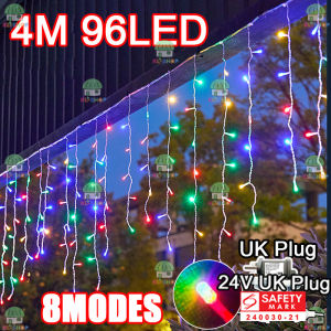 5M 256LED hari raya lights Upgrade Led Icicle Lights Curtain Lights 8 Modes Lighting For Lampu Raya decoration