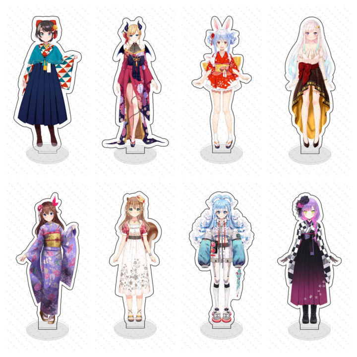 Móc Khoá, Standee, Tranh Kính Mô Hololive kimono Shirakami Fubuki ...