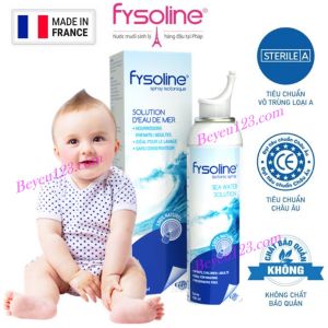 Nước Muối Biển sâu an toàn cho Bé Fysoline Pháp 100ml SHC U1520