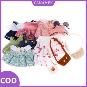 CANAMEK✨ 1PC quần áo búp bê ăn mặc Kính túi cho 30cm vịt búp bê sang trọng phụ kiện