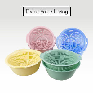 YOSHIKAWA Baskom Saringan Set: Solusi Praktis Untuk Mencuci Buah dan Sayuran