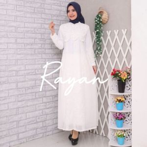 Gamis putih tulang gamis wanita gamis umroh gamis manasik gamis pengajian gamis murah agnes hijab