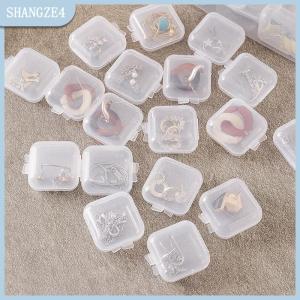 【SHANGZE4】 Nhựa lưu trữ hộp xách tay công suất lớn chống bụi hộp đồ trang sức vòng cổ bông tai hoàn thiện hộp đồ trang sức