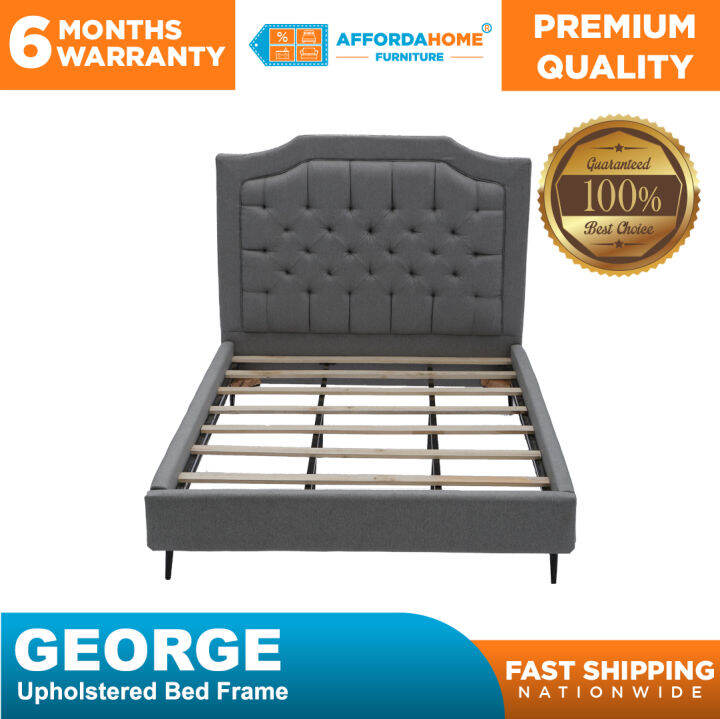 GEORGE UPHOLSTERED BED FRAME - Affordahome Furniture | Lazada PH